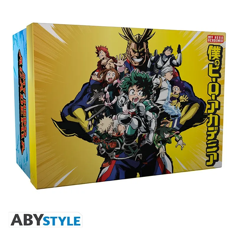 MY HERO ACADEMIA - Pack Glass XXL + Mug + 2 Coasters "Heroes"